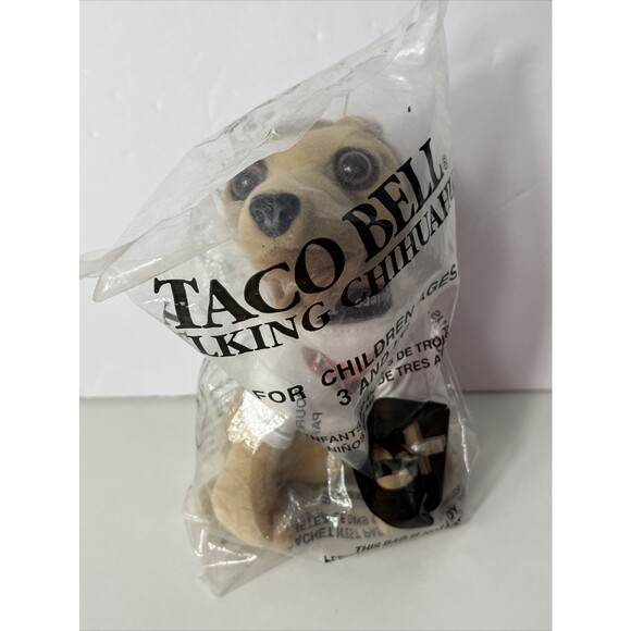 Taco Bell Talking Chihuahua Dog 6"  New NWT Tested Works "How Cool Is This" VTG - Picture 1 of 6